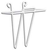 WINC-WHW-4 4-1/4'' x 5-3/8'' Scoop Holder