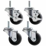 TRUE-883720 3-1/2" Stem Caster Kit