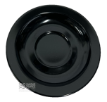 GET-SU-4-BK 4-1/2" Melamine Saucer (Black) - Black Elegance/Milano/Bake & Brew