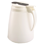 VOLL-4748-18 48 oz. Syrup Server (White) - Dripcut