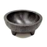 WINC-PMSB-4 4 oz. Molcajete Salsa Bowl (Black)