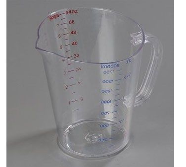 64 oz. Oval Measuring Cup (Clear)
