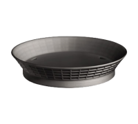TABL-15759BK 9" Round Platter Basket with Base (Black)