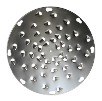 ALFA-KD-5/16 Medium Grate Shredding Disc - 5/16" Hole Size