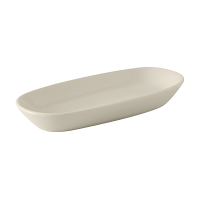 TUXT-BEZ-0921 9-1/4" x 4-1/4" Rectangular Relish Tray (American White/Eggshell)