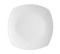 CACC-COP-SQ8 9-1/4" Square Porcelain Coupe Dinner Plate (Super White) - COP