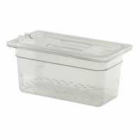 CAMB-35CLRCW135 Third-size Food Pan Colander (Clear) - Camwear