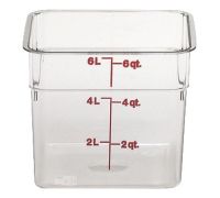 CAMB-6SFSCW135 6 Qt. Food Container (Clear) - CamSquare