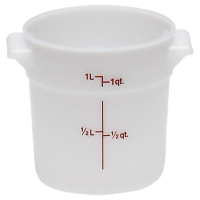 CAMB-RFS1148 1 Qt. Round Storage Container (Natural White)