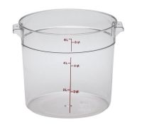 CAMB-RFSCW6135 6 Qt. Round Storage Container (Clear) - Camwear