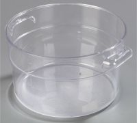 CARL-1076307 2 Qt. Round Food Storage Container (Clear) - StorPlus