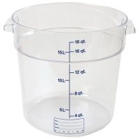 CARL-1076807 18 Qt. Round Food Storage Container (Clear) - Storplus