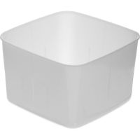 CARL-153202 2 Qt. Square Economical Food Storage Container (White) - StorPlus