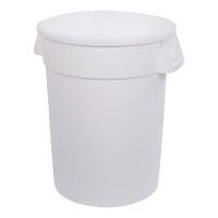 CARL-34103202 32 Gal. Waste Container (White) - Bronco