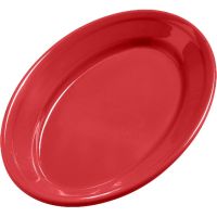 CARL-4387205 9-1/4" x 6-1/4" Oval Platter (Red) - Dayton