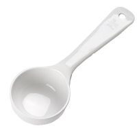 CARL-492602 3 oz. Solid Portion Spoon (White) - Measure Misers