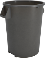CARL-84104423 44 Gal. Round Waste Container (Gray) - Bronco