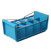 CARL-C32P214 Perma-San Flatware Basket (Blue) - OptiClean