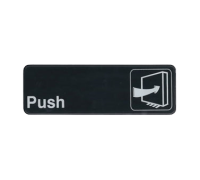 CROW-S39-1BK 3" x 9" Sign (Push)