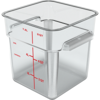 CARL-1195307 8 Qt. Square Food Storage Container (Clear)