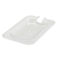 WINC-SP7900C Ninth-size Slotted Food Pan Cover w/Handle - Poly-Ware