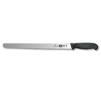 VICT-5.4233.36 14" Slicer Knife with Slip Resistant Handle (Black) - Fibrox