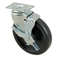 ALLP-120-1108 5" Swivel Plate Casters with Brakes