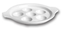HALL-HL11470AWHA 8-3/8" Escargot Plate (White)