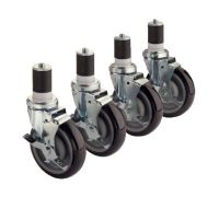 KROW-28-125S 3" Stem Casters with Brakes