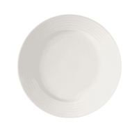 RAK-BAFP17D7 6-11/16" Embossed Porcelain Plate (White) - Rondo