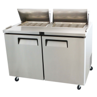 60.2" 2-Section Mega-Top Refrigerated Prep Table - FB Series