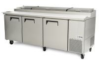 94" 3-Section Refrigerated Pizza Prep Table - FB Series