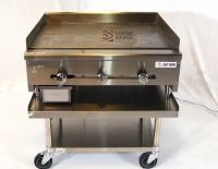 36" 3-Burner Gas Countertop Griddle with 1" Plate - HDC Series