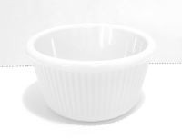 GET-RM-401-W 4 oz. Fluted Cone-Shaped Ramekin (White)