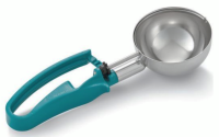 VOLL-47389 6 oz. Disher with Ergonomic Handle (Teal) - Size 5