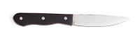 WALC-880528 Black Delrin Steak Knife w/5" Blade (Black Handle)