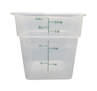 CAMB-4SFSPP190 4 Qt. Food Container with Green Graduation (Translucent) - CamSquare
