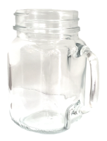 LIBB-97084 16-1/2 oz. Drinking Jar with Handle - Plain Panels