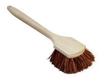 CARL-4549300 20" x 5" Utility Scrub Brush with Wood Handle - Sparta