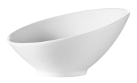 CACC-SHER-B8 20 oz. Porcelain Salad Bowl (Bone White) - Sheer
