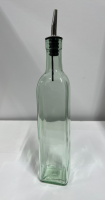 TABL-916 16 oz. Square Bottle (Green Tinted) - Prima