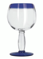 
LIBB-92314 21 oz. Cocktail Glass with Cobalt Blue Rim & Foot - Aruba
