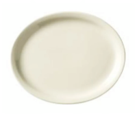 WTI-740-901-115  11-1/2" x 9-1/4" Oval Platter (Cream White) - Porcelana
