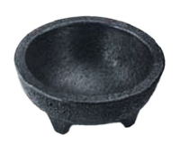 HSIN-NHS1008-CH 4 oz. Molcajete Chico (Charcoal)