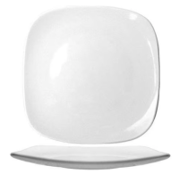 ITI-QP-9 9-3/4" x 9-3/4" Square Porcelain Plate (European White) - Quad