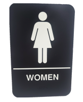 TABL-695634 6" x 9" Sign (Women)