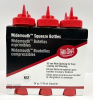 TABL-C12463K 24 oz. Squeeze Dispenser 6-Pack (Ketchup) - WideMouth