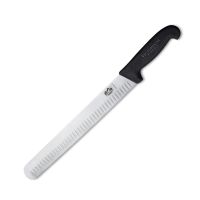 VICT-5.4723.36 14" Slicer Knife with Slip Resistant Handle (Black) - Fibrox