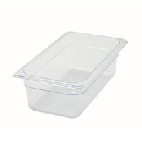 WINC-SP7304 Third-size 3.5" Deep Flat Food Pan (Clear) - Poly-Ware