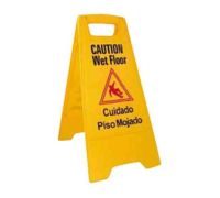 WINC-WCS-25 "Caution Wet Floor" Floor Sign (Yellow)
